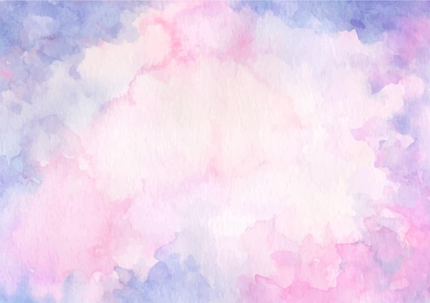 Free vector pink purple pastel abstract texture background with watercolor