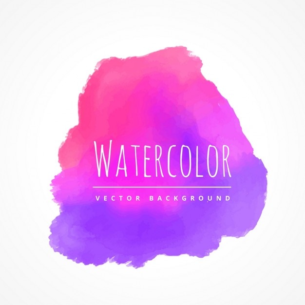 Free vector pink and purple watercolor stain