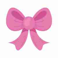 Free vector pink ribbon bow