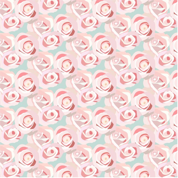 Pink roses pattern background