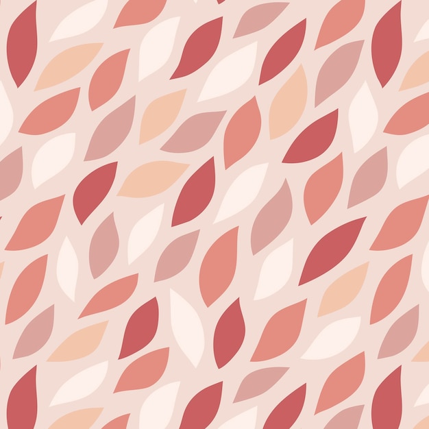 Free vector pink seamless leaf patterned background vector