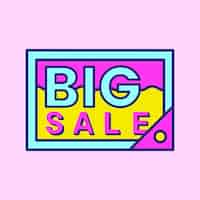 Vettore gratuito design distintivo rosa shopping vendita