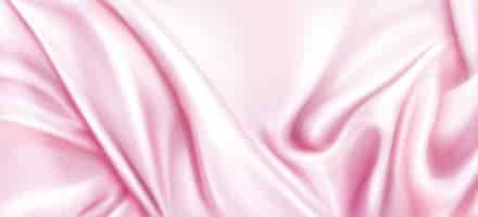 無料ベクター ピンクの絹の布の質感
