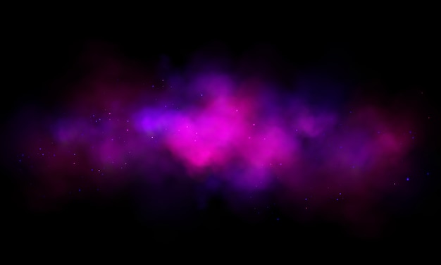 Free vector pink smoke on black background