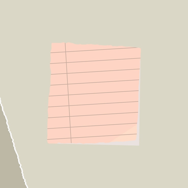 Free Vector pink square paper note social ads template vector