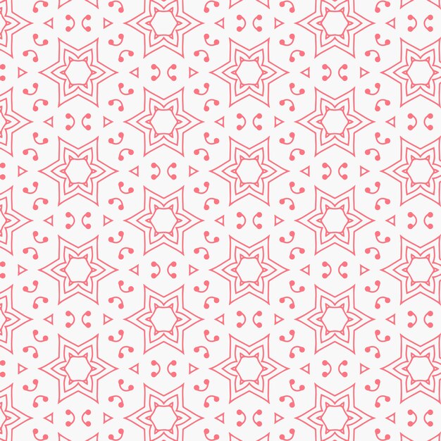 ピンクのラインの星のパターンの背景のデザイン