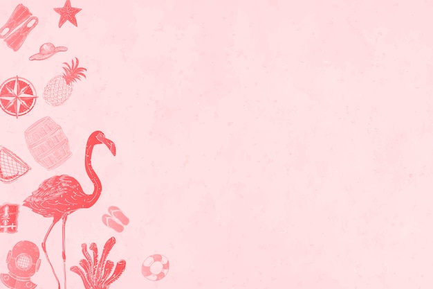 Free vector pink summer background