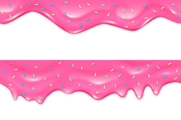 Pink topping with sprinkles background style