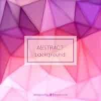 Free vector pink triangles background