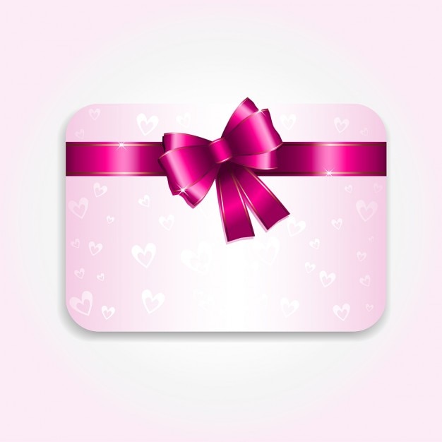 Pink valentine card