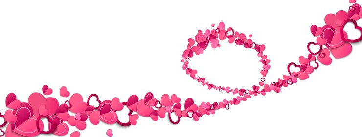 Free Vector pink valentine day pattern with paper heart shapes