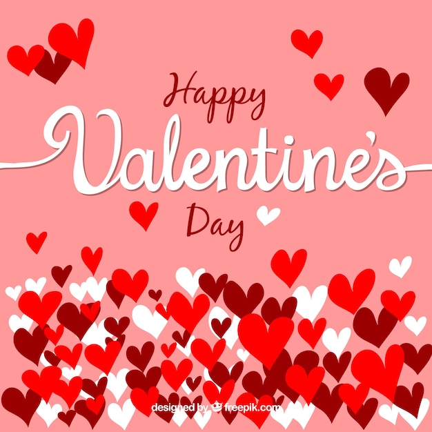 Free vector pink valentines day background design