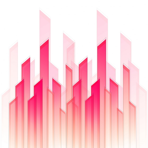 Бесплатное векторное изображение Розовые вертикальные прямые полосы, творческий абстрактный геометрический фон.