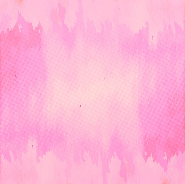 Free vector pink watercolor background with halftone dots
