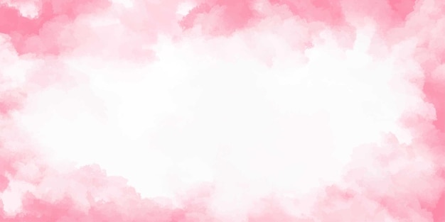 Pink watercolor banner