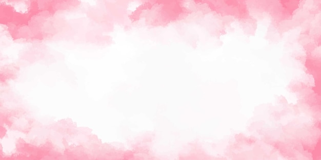 Розовый акварельный баннер