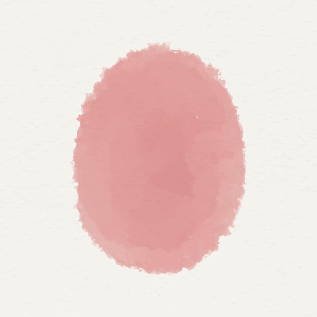 Free vector pink watercolor oval geometric shape vector