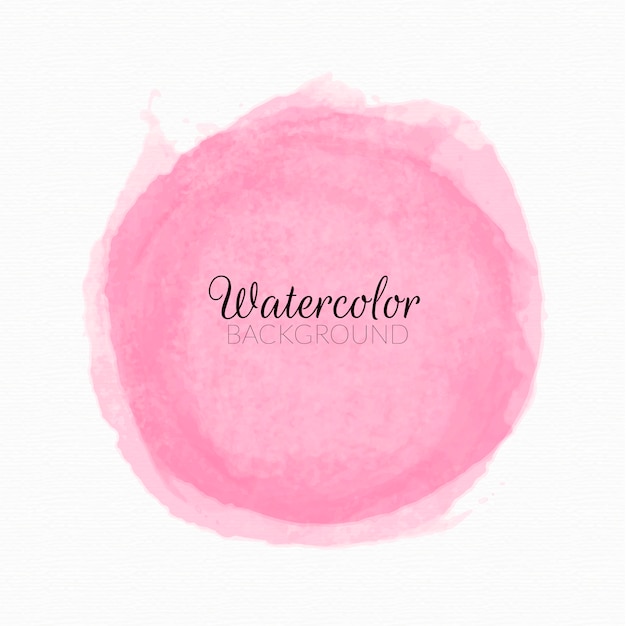 Pink watercolor paint stains background