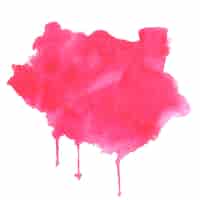 Free vector pink watercolor splash stain texture background
