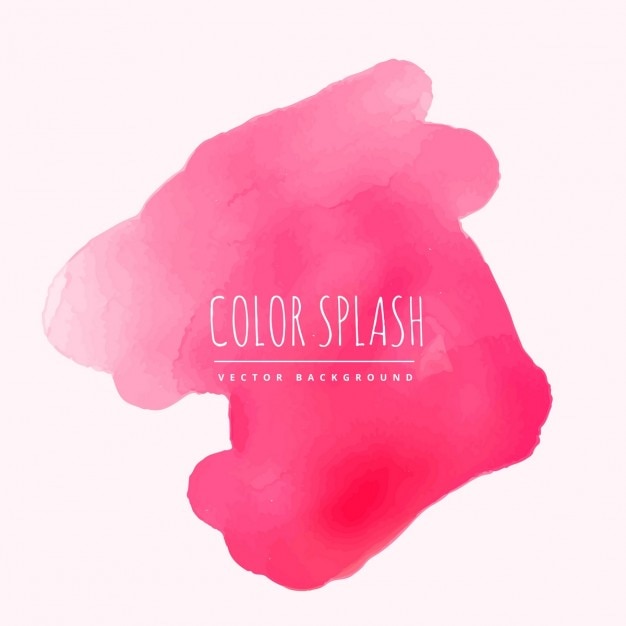 Free vector pink watercolor splash