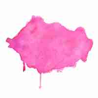 Free vector pink watercolor stain abstract texture background design
