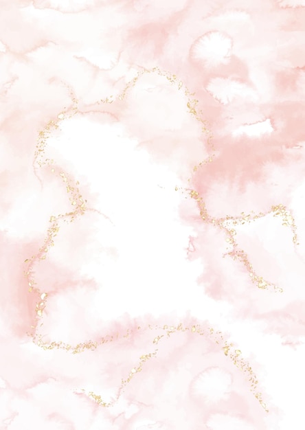 Pink watercolour and glitter design background