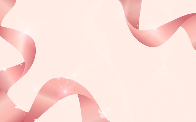 Free vector pink wave abstract background illustration