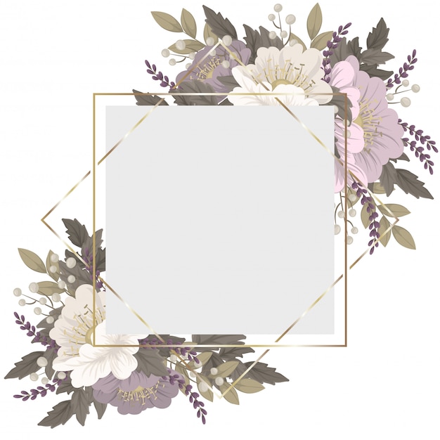 Pink and white floral border