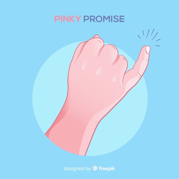 Pinky promise background