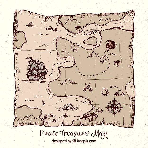宝の地図 画像 無料のベクター ストックフォト Psd