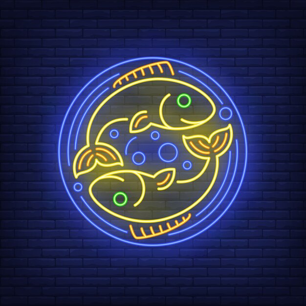 Pisces neon sign