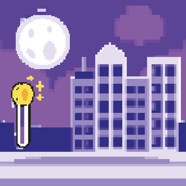 Free vector pixel art game