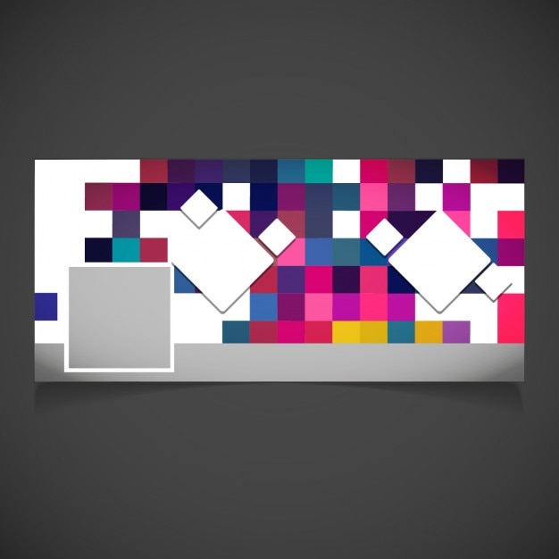 Free Vector Template: Pixel Full Color Cover