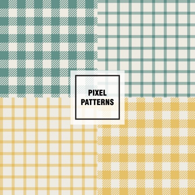 Free Vector pixel patterns collection