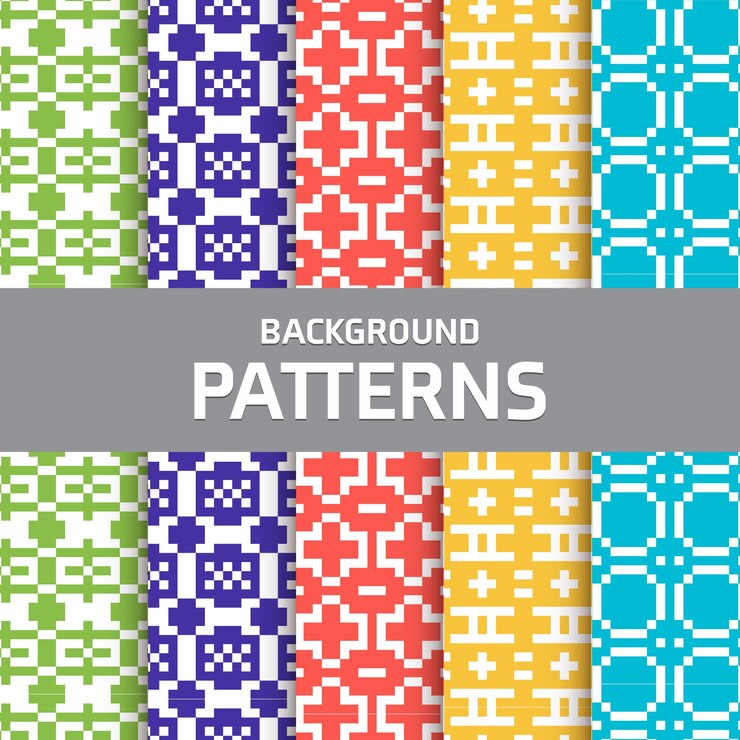 Free Vector pixel patterns