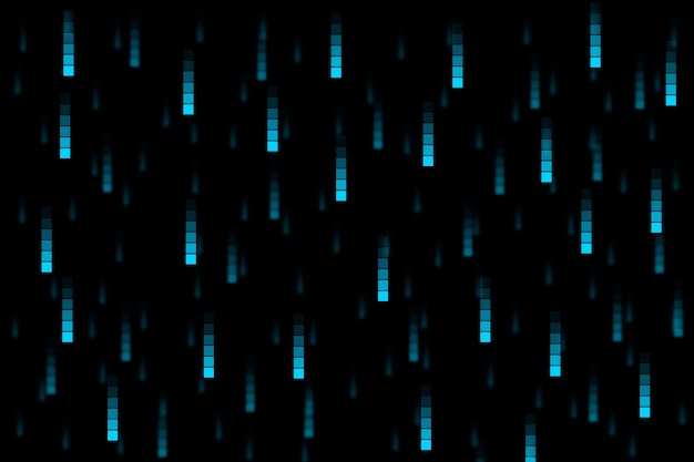 Free vector pixel rain abstract background