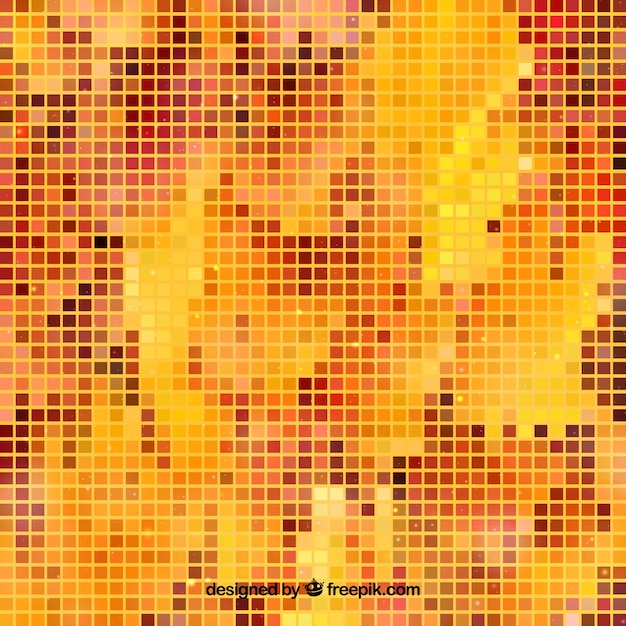 Pixelated autumn background