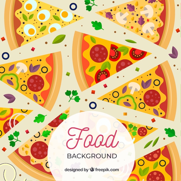 Free vector pizza background