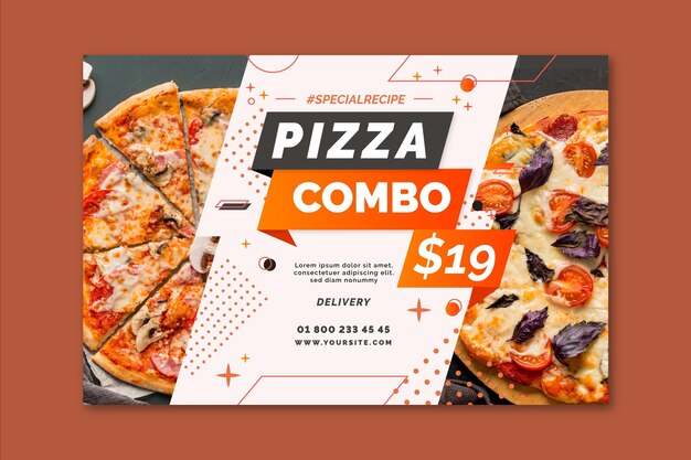 Free Vector Pizza Flyer Template