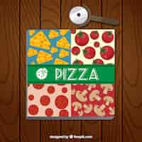 Vettore gratuito pizza box