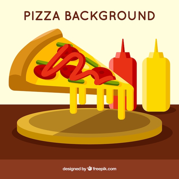 Pizza and cheese background
