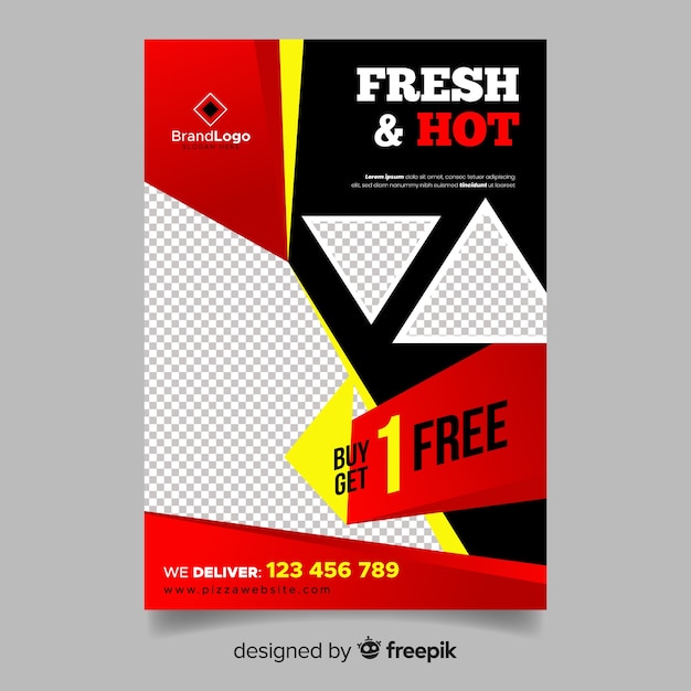 Free vector pizza flyer template