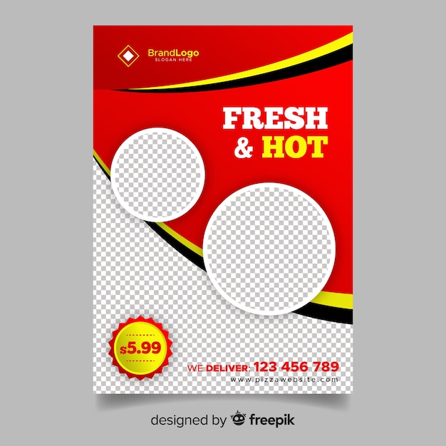 Pizza flyer template