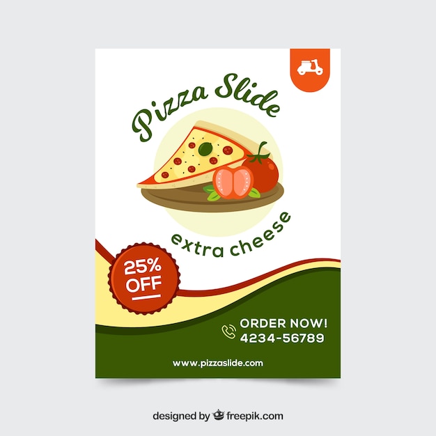 Brochure di offerta pizza