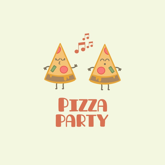Pizza party background