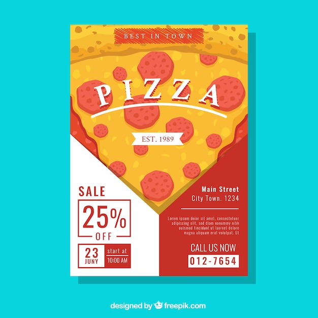 Pizza poster design