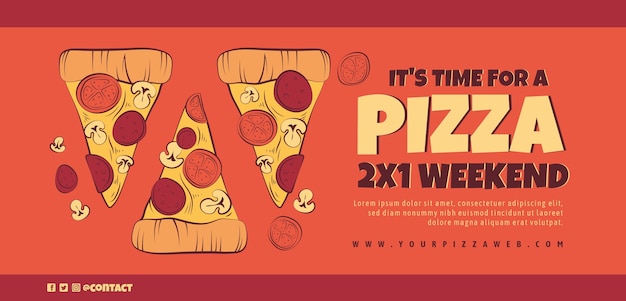 Pizza restaurant template design