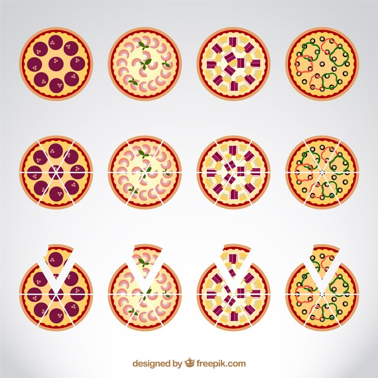 Free Vector pizza slices