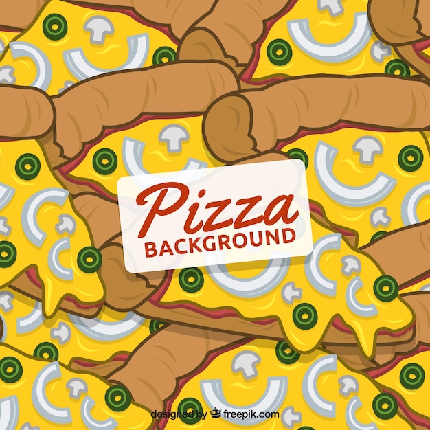 Бесплатное векторное изображение Ломтики пиццы