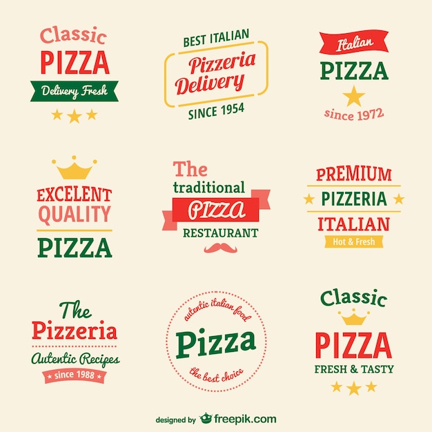 Pizzeria logo templates